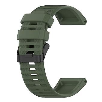 Silikonebånd til Garmin Fenix 6X Pro (Armygrøn)