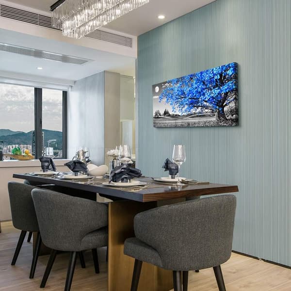 50x100 cm Stor Moderne Veggdekorasjon for Stue, 1 Stykke Blå T