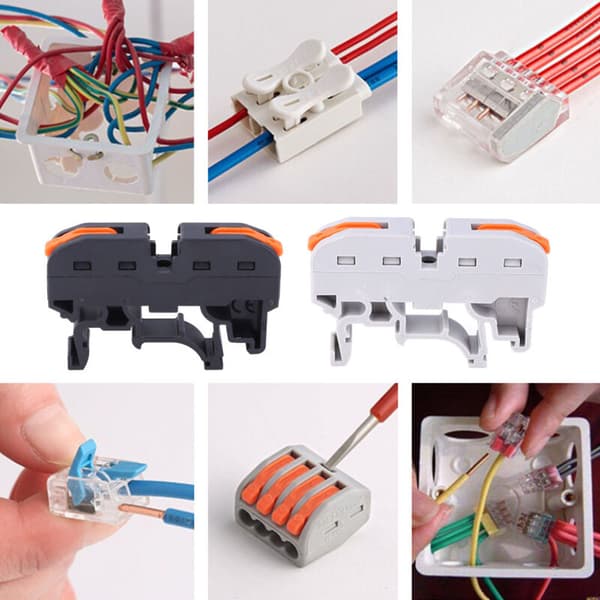 20 kpl Kompakteja liitinlohkoja 1128AWG PCT-211 Yleisliitin DIN-kiskoon, DUBUNS