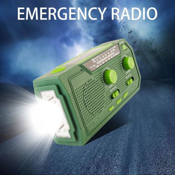 Solradio, 2000m AM/FM/WB SOS Alarm Nødradio