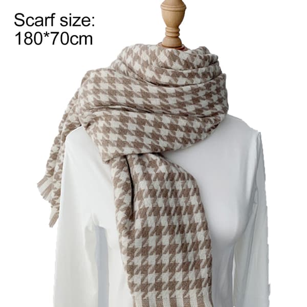 Skjerf for kvinner Vinter Skjerf for kvinner Kaldt vær Skjerf & Sjal Dameskjerf Khaki