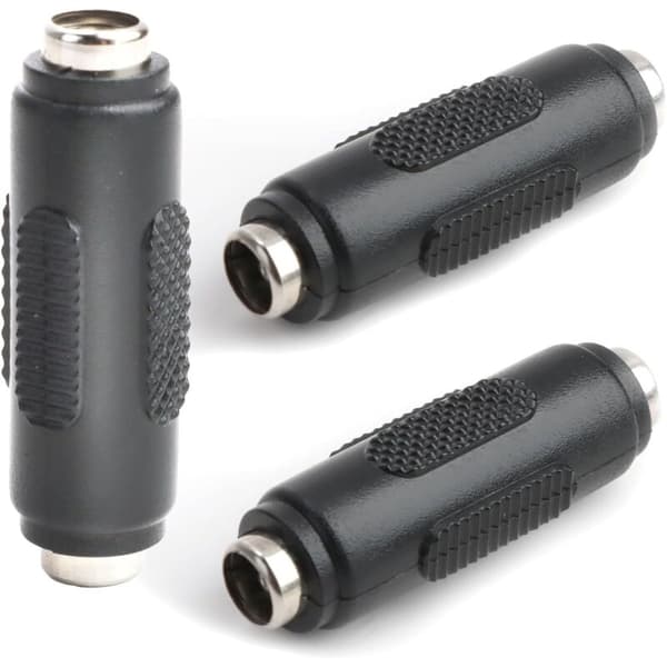 3 stk DC-strømstik hun til hun 5,5x2,1 MM - til CCTV og elektronisk udstyr, nem at installere, holdbare materialer, stabil forbindelse