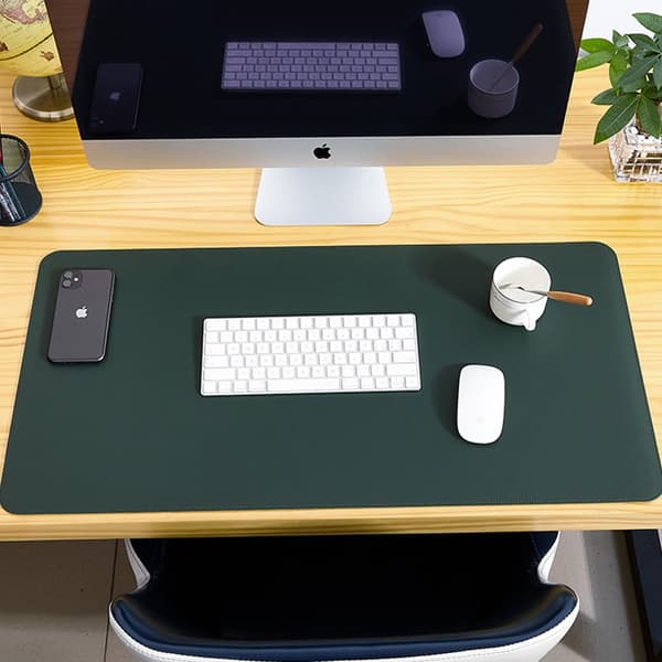 Forlenget spillmusematte vanntett tastaturmatte grønn 80x40cm