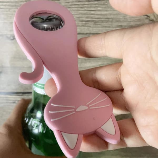 Kreativ magnetisk flaskeåpner i katteform, bærbar vinåpner [CO]