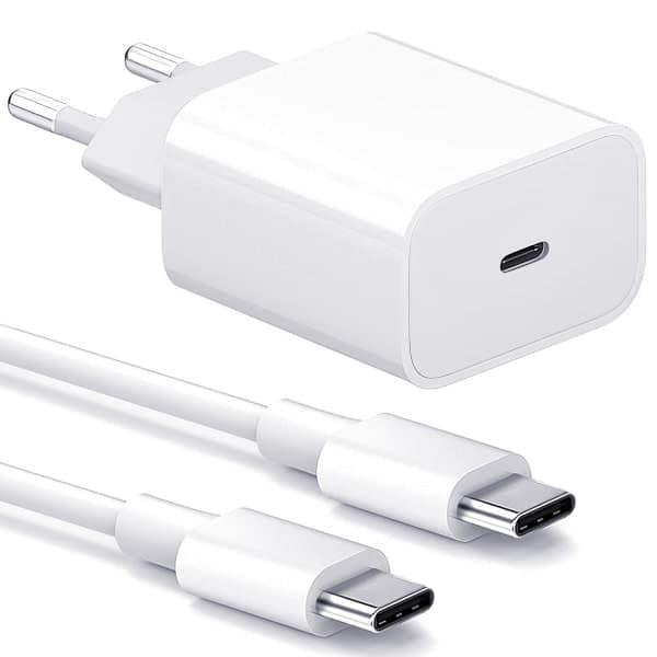 /NN/45W Hurtiglader Kompatibel med Samsung USB-C + 1M USB C-kabel 1-pakning iPhone 1-Pack iPhone