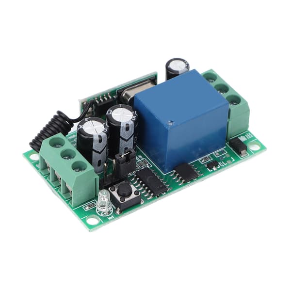 Mini Relé Trådløs Bryter DC 24V 1CH 10A Universal Læringskode Mottaker for Belysning