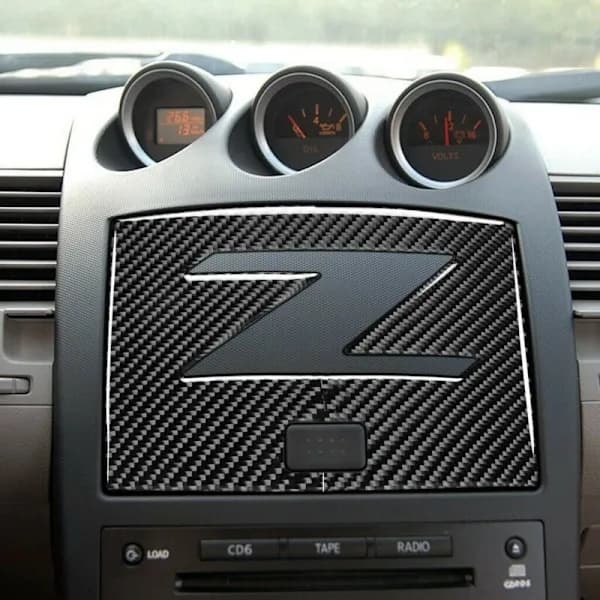 Decorative Carbon Fiber Panel for Center Console Navigation Panel for 350Z 2003-2009