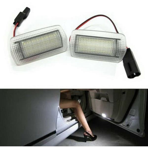 4 stk. LED-dørlamper til Land Cruiser 200 Series 150 Prado MK4 J150, hvide
