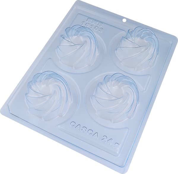 Pralinform Sjokoladeform - BWB 10103 - Spesiell 3-delt form Transparent transparent