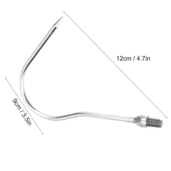 Stainless Steel Screw Eye for Ceilings - 8mm Threaded Metal Fitting