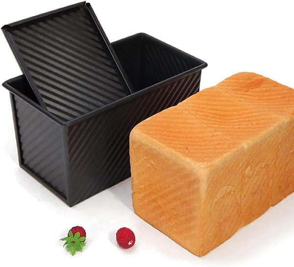 Bread Loaf Pan with Lid, Carbon Steel Non-Stick, for Making Cake and T
