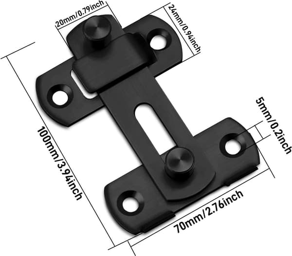 st - 180° - Door Lock - Door Bolt - Security Door Lock - Sliding Door Lock