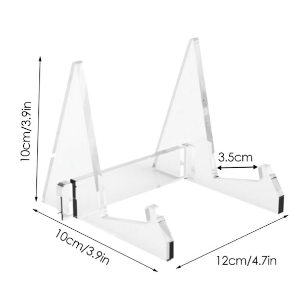 3X Vinylpladeholder i Akryl, Displaystativ, Bærbar Bog
