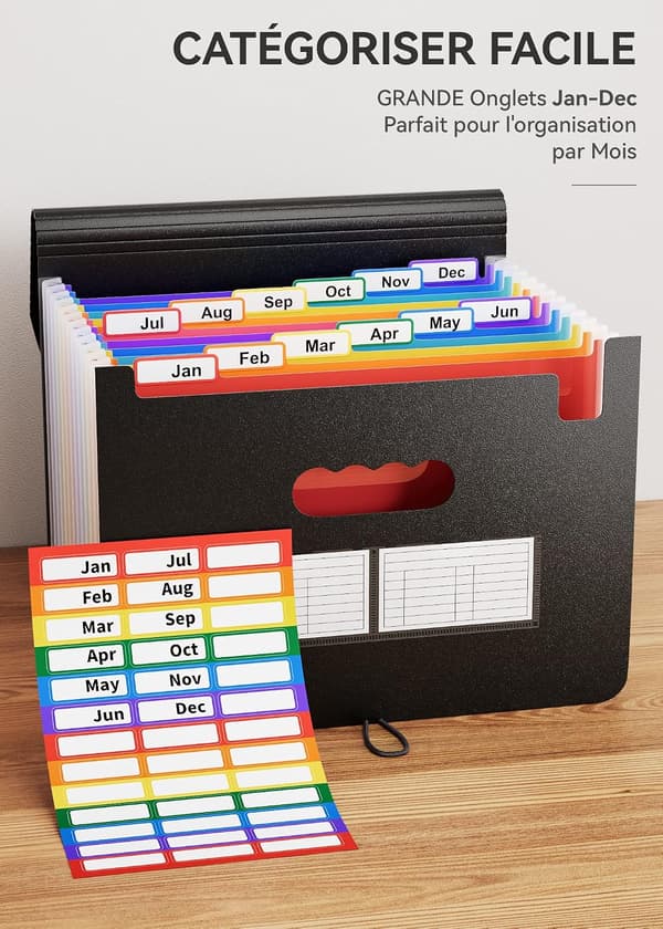 A4-sorterer / Dokumentmappe / Papiroppbevaring 12 rom - Sortering