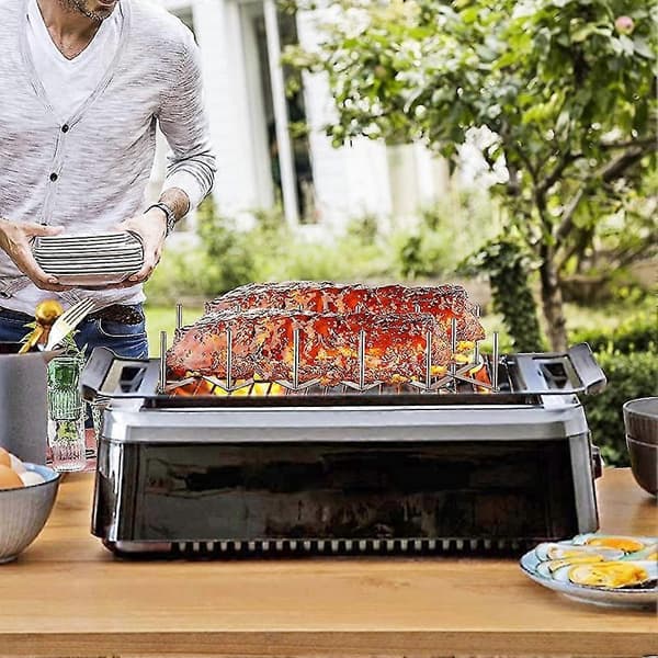 Ribbeholder, lokkholder laget av rustfritt stål, for matlaging (FMY)