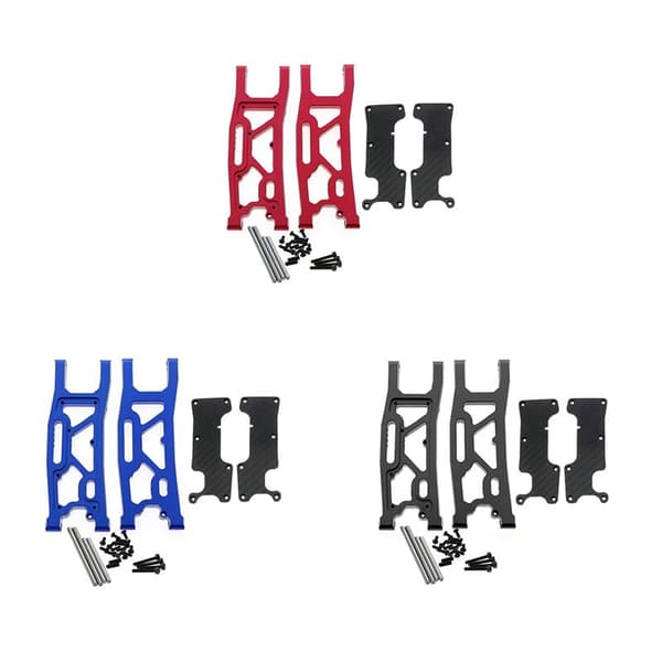 Brasda Aluminium Baghjulsophæng med Fiberkappe til 1/8 Sledge 95076-4 RC Bil Opgraderingsdele Tilbehør, 3
