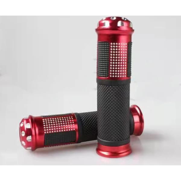 Motorcycle Handlebar Grips Non-Slip Universal Handlebar Wrap Decoration Accessories Red