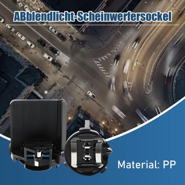 2 stk. Halogenlampeholder 5K0941109 til VW Golf 6 Golf 7 MK6 MK7, nærlys til Tiguan Touran Sharan Scirocco