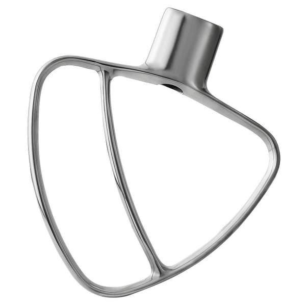 Fladpisker i rustfrit stål til KitchenAid 4,5 og 5 QT køkkenmaskiner