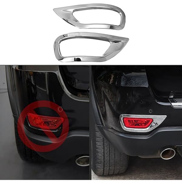 ABS Chrome Rear Reflector Fog Light Lamp Cover Trim Bezel Frame Car Styling for Grand 2011 2012 2013-2019
