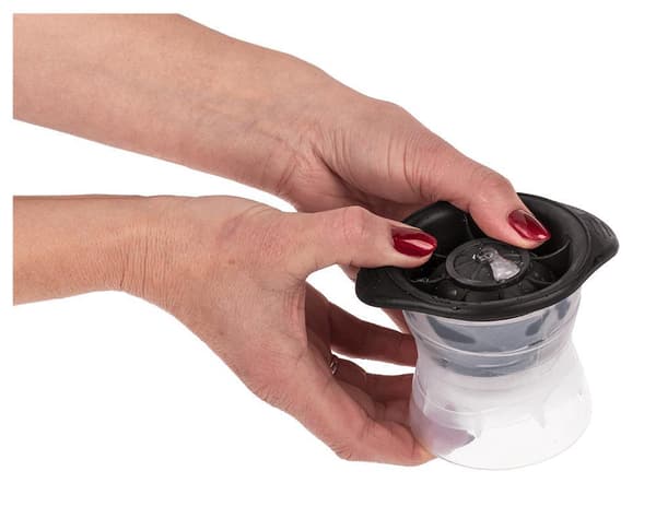 Ice Cube Mold Ball XL - Round Shape for Ice - 11 x 8 cm Transparent transparent