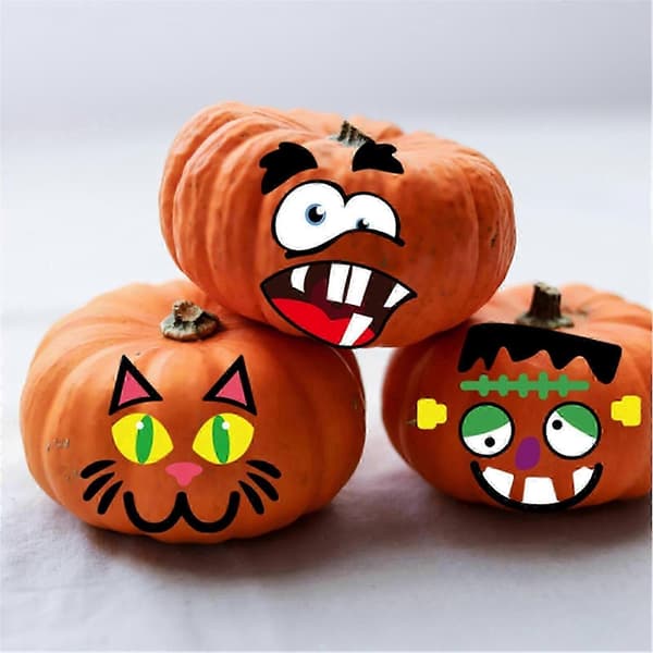 Halloween-godteri Halloween DIY-dekorasjon Morsomme graffiti-klistremerker