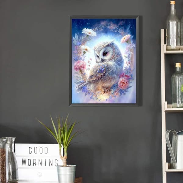 DIY Diamantmaling, Diamantkunst Maling Ugle Sæt til Voksne