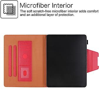 Lædercover til iPad Pro 13 2024 (Rød) med Smart Funktion