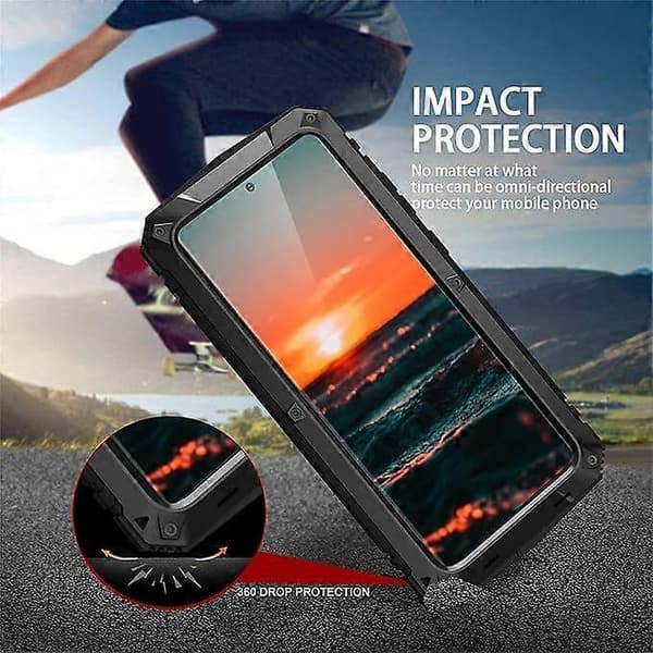 Military Case for Samsung S22 Ultra | Full Body Protection with Stand and Screen Protector-FY-