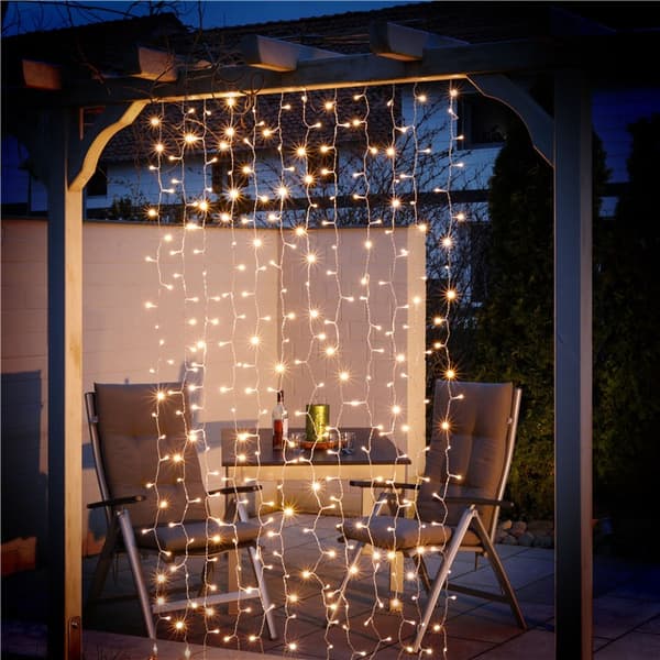300 LED-valoverhoa Transparent 590