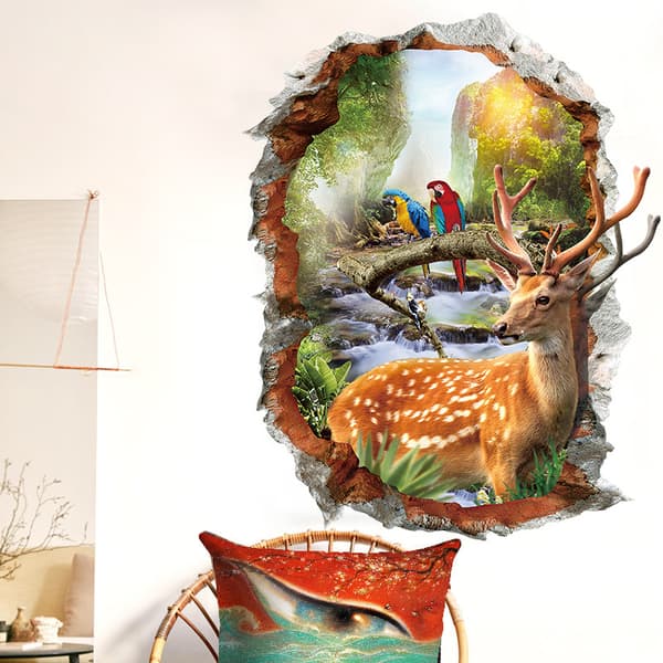 ##/70 x 50, Wall Decals 3D Three-Dimensional Wall Decals with Holes, Wall Decals, Door Decals, Wall Tattoo Wall Decals##/