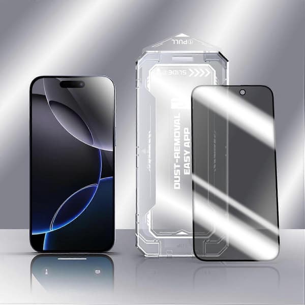 Tempered Glass Screen Protector for 15Pro - Privacy, Anti-Scratch, Anti-Fingerprint, Dust-Free Installation, 1-Pack (FMY)