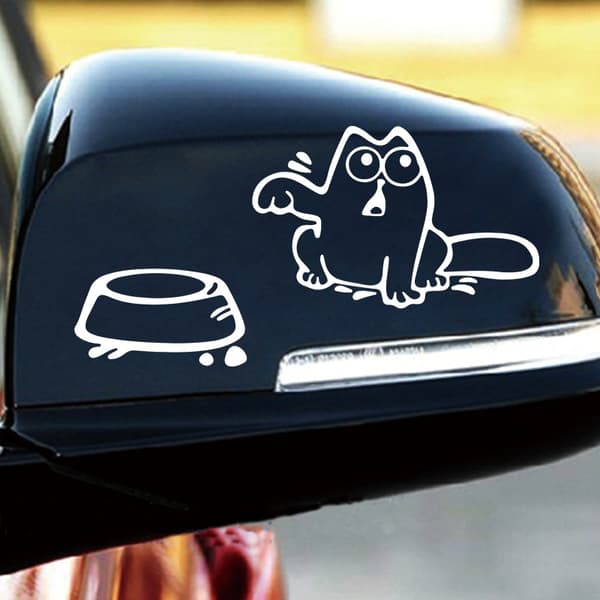 Kissa ja kulho autotarra, useita värejä