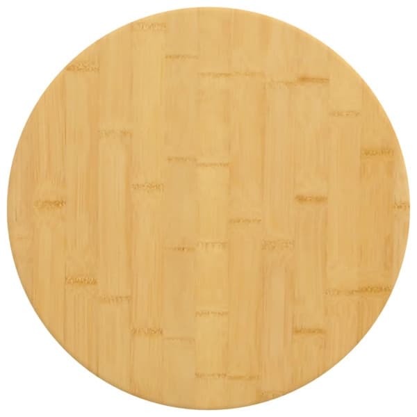 vidaXL Bordplate Ø40x2,5 cm bambus Brun 2700