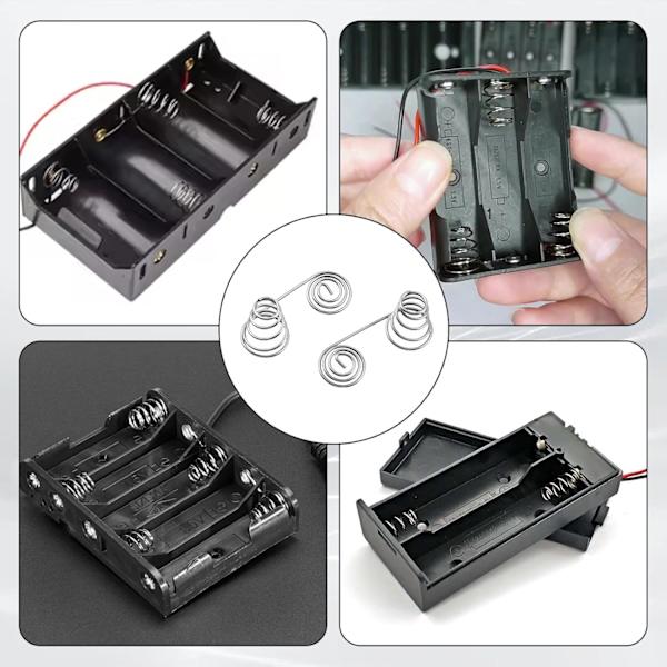 30 stk AA-batterikontakter Terminaler Erstatning for batterirom