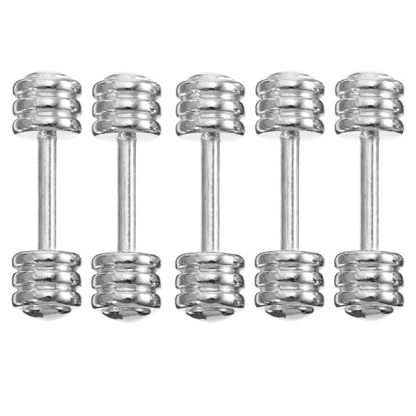 5 Pcs 1:12 Scale Dollhouse Mini Dumbbells Simulation Model Gym Room Accessories