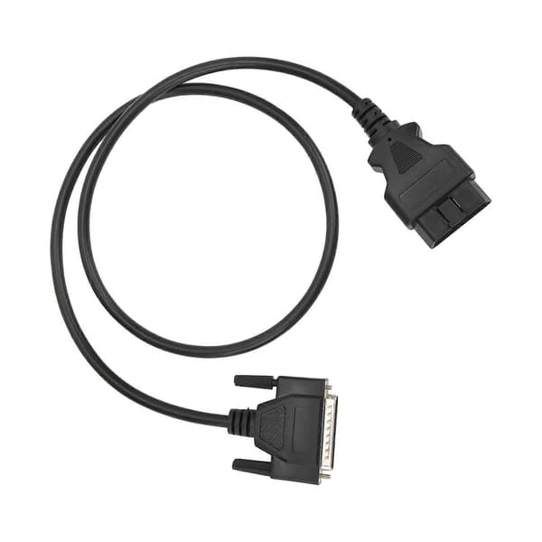 Diagnostisk OBD2 hann til DB25 hann kabeladapter 16Pin 102cm/40in erstatning for SBB V33 nøkkelprogrammerer