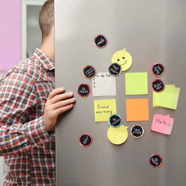25 motiverende køleskabsmagneter Inspirerende magneter Runde citatmagneter til køleskab Klasseværelse Whiteboard Skab