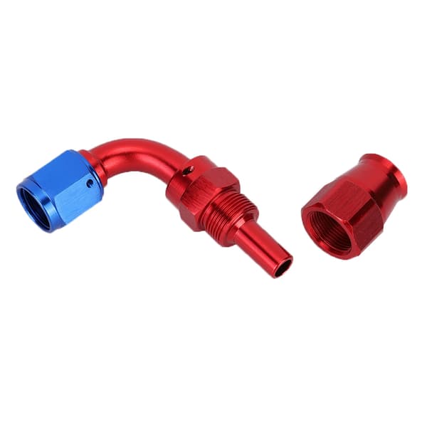 AN6 Slangekobling Svingbar Kjøleolje Drivstoffadapter for Teflon 90°