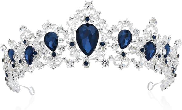 Kristall Bröllopskrona Tiara Prinsessa Tiara Brudhår