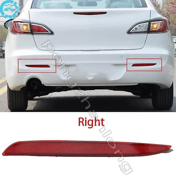 Bil bakre støtfangerreflektorer tåkelys varsellampe for Mazda 3 M3 Sedan Hatchback 2009 2010 2011 2012 2013