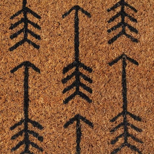 vidaXL Doormat Natural 40x60 cm Tufted Coir Brun 1770