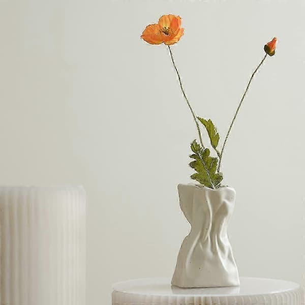 Keramisk vase til blomsterarrangementer, stue og spisebord
