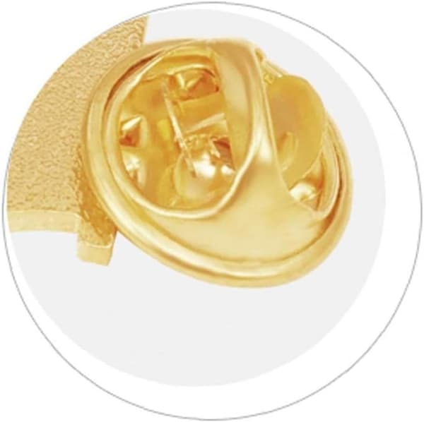 (19*18MM) FN-flagkrystalepoxy-mærkebroche, Verden