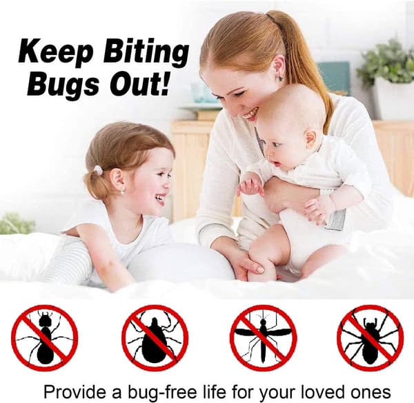Magnetic insect screen for doors & windows - Insect screen - with tension straps - with magnetic curtain