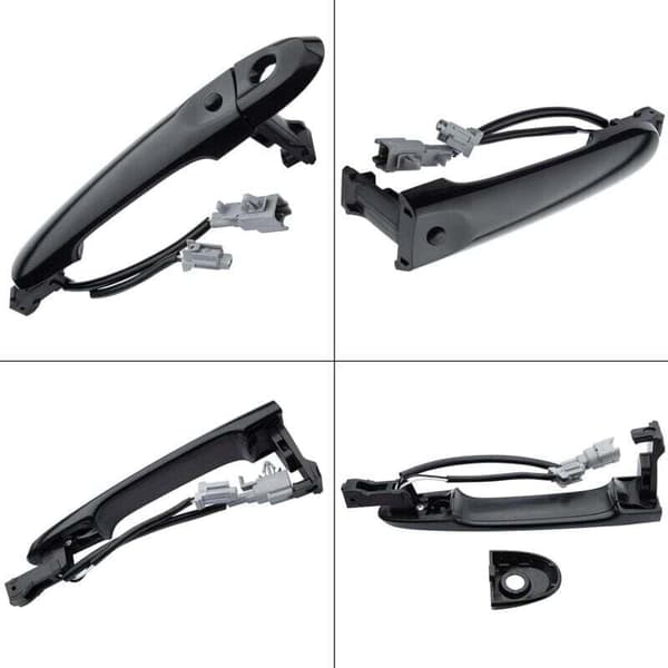 (Black) Outer Door Handle Front Right Driver Side Fits Nissan F15 2010-2022 80644-1FA5A 80644-3WC2A 80640-3WC2A..