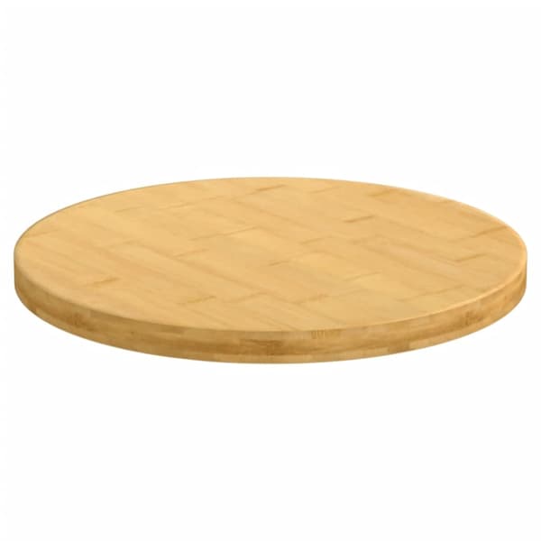 vidaXL Bordplate Ø40x2,5 cm bambus Brun 2700