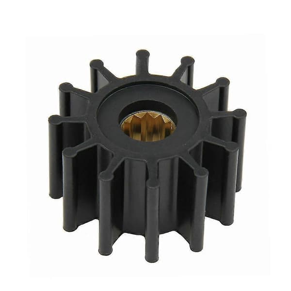 Vattenpumpimpeller 12-bladig sjövattenkylningspumpimpeller reparation Kompatibel med Jabsco-[LD]