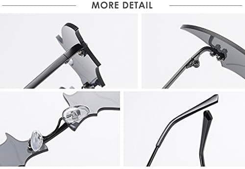 Personlige flagermussolbriller (sort/sort) til mænd og kvinder