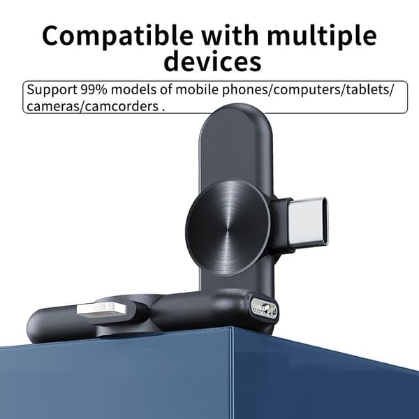 Trådløs Lavalier-mikrofon for smarttelefon USB C med trådløs N